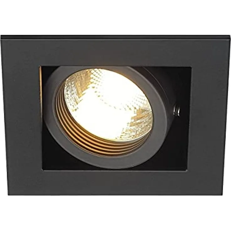 SLV No. 115510 KADUX 1 GU10 Downlight eckig mattschwarz max. 50W