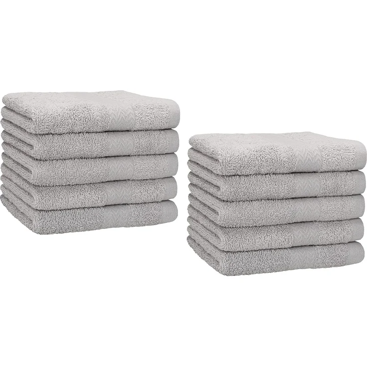 Betz Gästehandtücher 10 tlg. Gästehandtücher-Set PREMIUM 100 % Baumwolle 30x50cm, 100% Baumwolle (10-St)
