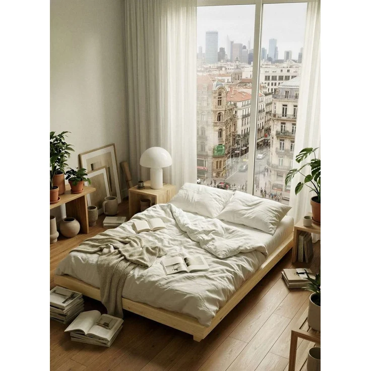 Karup Design Futonbett FSC® Massivholz Futonbett, excl. Matratze, mit Lattenrost, Minimalistisches Design, ein zeitloser Klassiker für moderne Räume – Bild 4