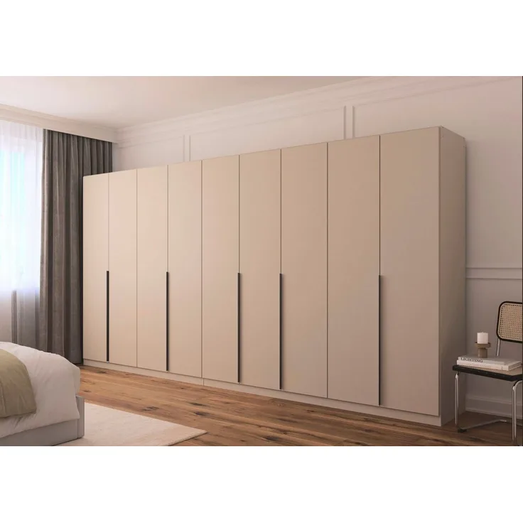 OTTO home Drehtürenschrank Kleiderschrank Schrank Garderobe AGORDO TOPSELLER Schlafzimmer (in zwei Griff-Farben, Breiten 91-405 cm, Dekor- oder Hochglanzfront) durchdachte Innenausstattung, in 8 Breiten und 2 Höhen MADE IN GERMANY