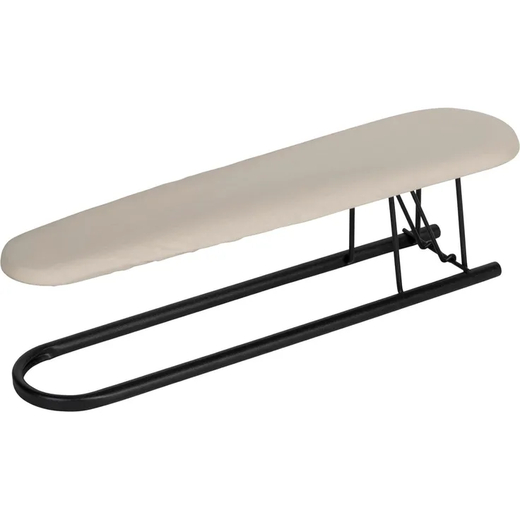 WENKO Ärmelbrett Modell Leona, Bügelfläche 52x12 cm, platzsparend zusammenklappbar, Bezug aus Baumwolle