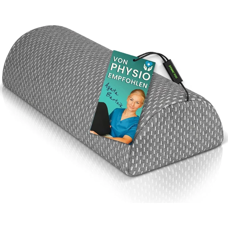 DYNMC you Kniekissen für Seitenschläfer - Knierolle Lagerungsrolle, (VERGLEICHSSIEGER SEHR GUT - Kniekissen zum schlafen, Knierolle halbrund - Beinkissen mit Physiotherapeuten Entwickelt) – Bild 1