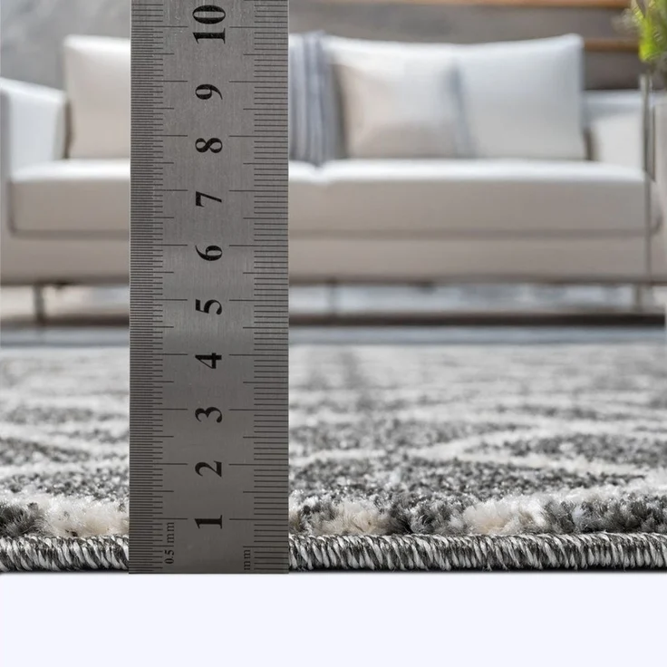 Sanat Teppich Boho 8203, rund, Höhe: 10 mm, Kurzflor, robust, Boho, Scandic, für Fussbodenheizung geeignet – Bild 4