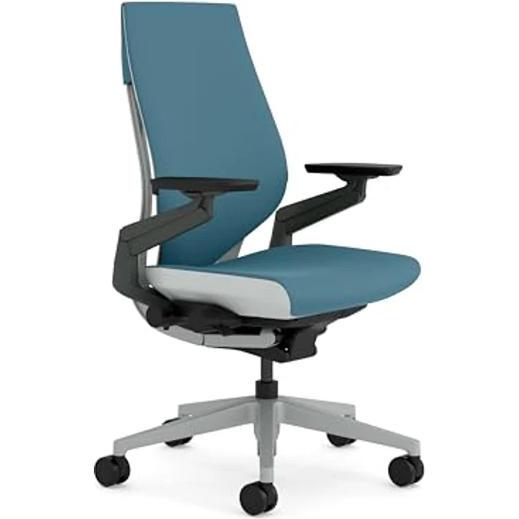 Steelcase Gesture Ergonomischer Bürostuhl mit 360° Armlehnen und 3D-Live Back Lumbalstütze Dunkelgrün – Bild 2