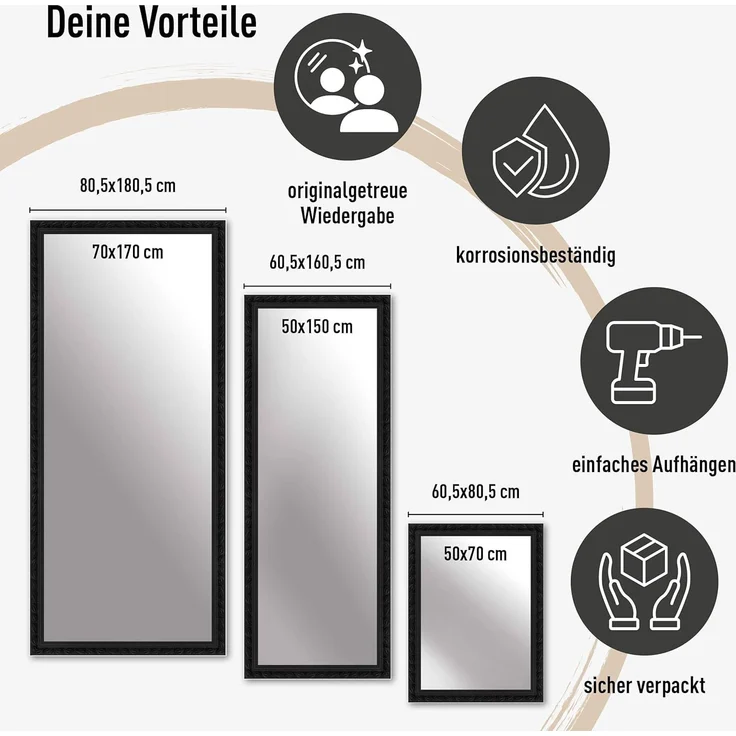nielsen HOME Wandspiegel Francesca Wandspiegel – Bild 5