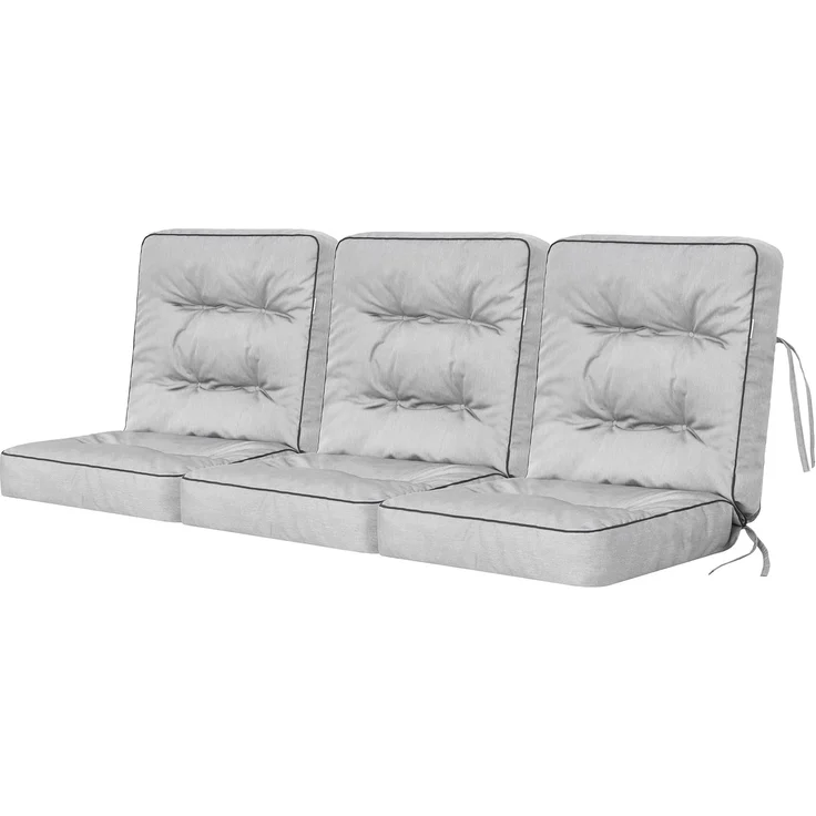 Bjird Bankauflage Venus 50 cm, 60 cm, 100 cm, 120 cm, 150 cm, 180 cm, (3 St), für Gartenbank und Hollywoodschaukel – Bild 1