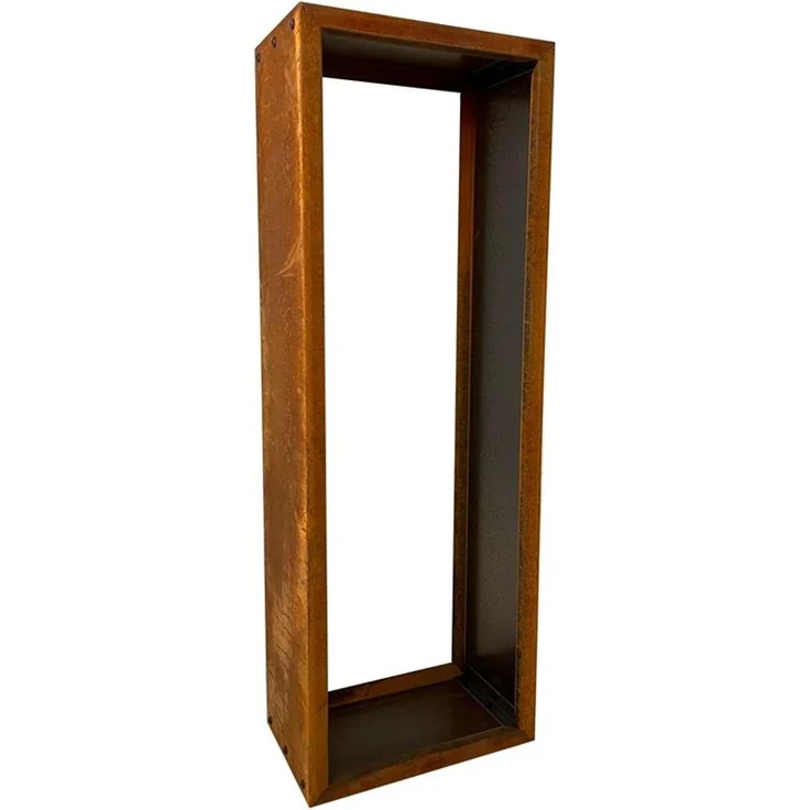 Kaminholzregal Brennholzregal Edelrost 115x40x25 cm Holzregal Rost Cortenstahl – Bild 1