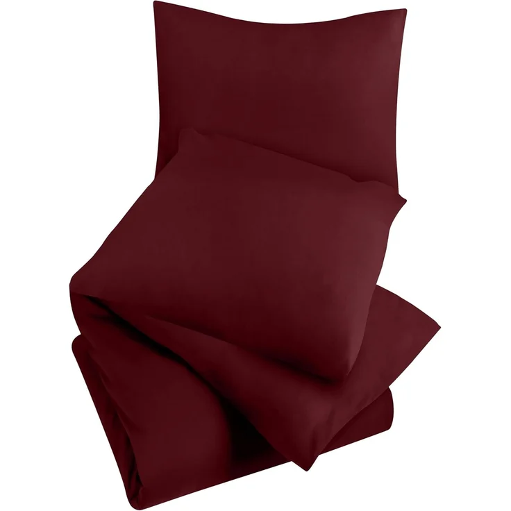 Utopia Bedding Bettwäsche 220x240 Set - Mikrofaser Bettbezug 240x220 cm + 2 Kissenbezüge 65x65 cm - Burgund – Bild 4