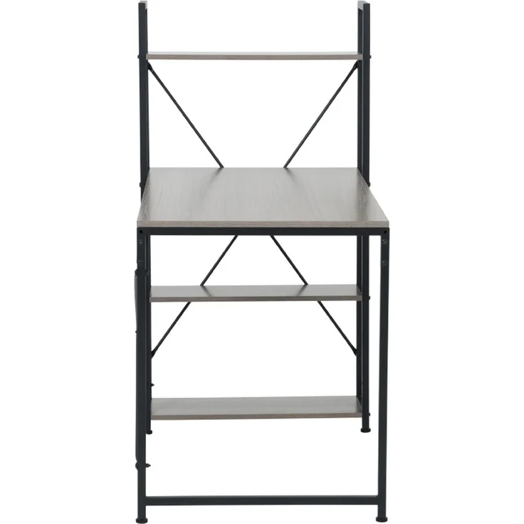 Schreibtisch TUZLA mit Seitenregal 120 x 64 cm – Eiche Grau – Bild 4