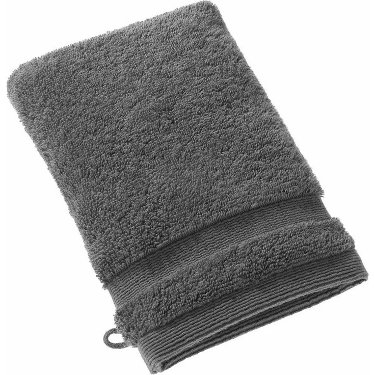 SCHÖNER WOHNEN-Kollektion Waschhandschuh CUDDLY Waschhandschuh, Baumwolle (1-St), 16 x 21 cm in Grau