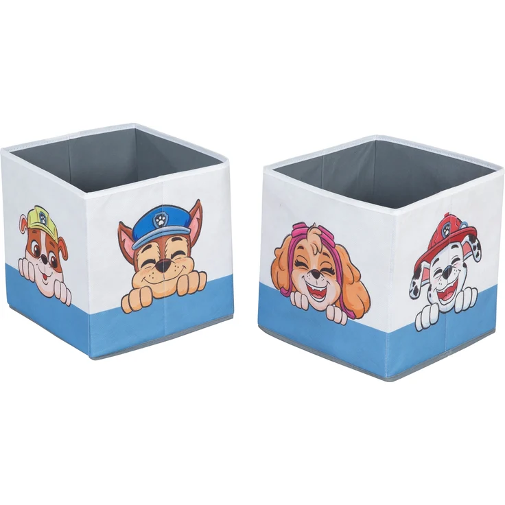 roba Aufbewahrungsbox 'Paw Patrol' - 2-teilig - HxBxT: 27 x 27 x 27 cm - Weiß / Blau – Bild 4