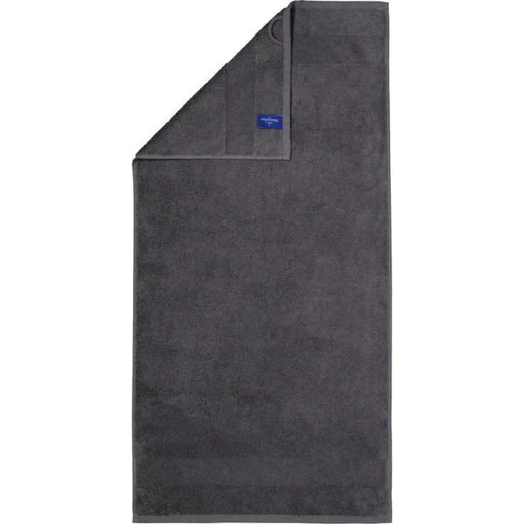 Villeroy & Boch Handtuch - One, Walkfrottier, Handtuch, Baumwolle Dunkelgrau 50x100 cm – Bild 1