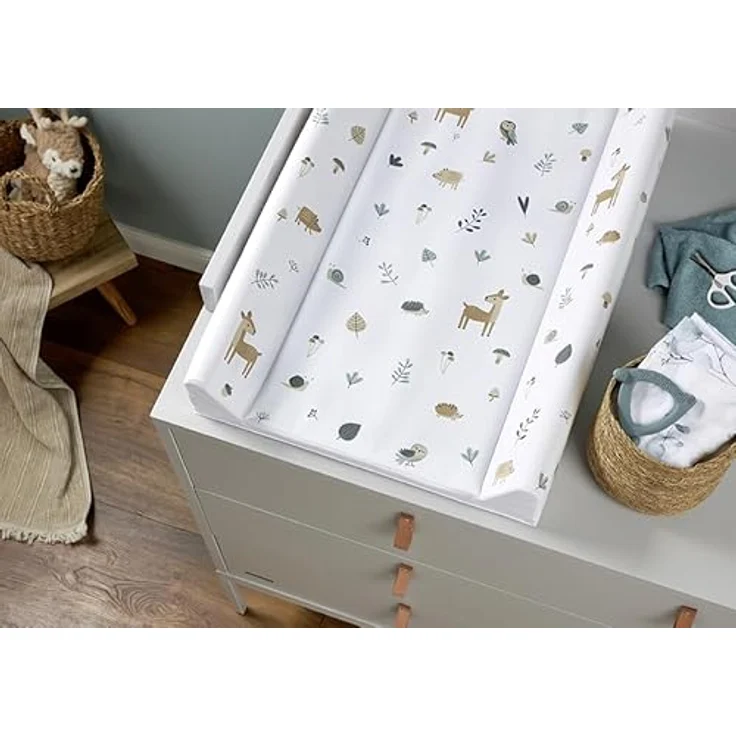 Rotho Babydesign Wickelauflage Baby Wickeln keil Waldtiere 50x70 cm – Bild 3