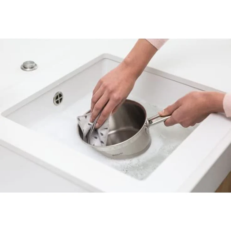 Brabantia SinkSide Dark Grey Mikrofaser Geschirr-Handtücher 2er-Set – Bild 3