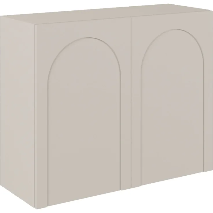 Selsey 'Arkadia' Sideboard mit 2 Türen und Bogenausschnitt, Kaschmirgrau, 100 cm