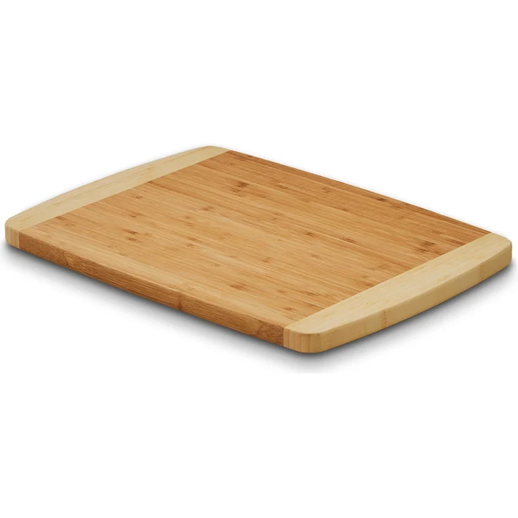KHG Schneidebrett Frühstücksbrett aus Bambus Holz - 30 x 20 x 1,8 cm | Messerbrett Hackbrett nachhaltig antibakteriell | verschiedene Größen – Bild 6