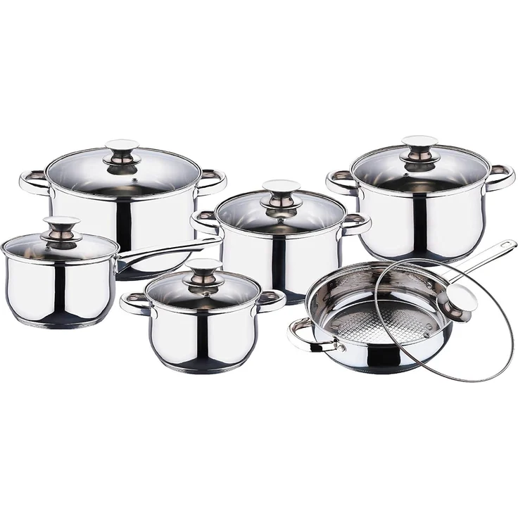Blaumann Blaumann Topfset aus Edelstahl 12 Stk. Gourmet LineBL1031 – Bild 1