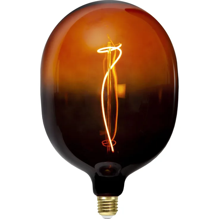 Star DecoLED 'Colour Mix', E27, 1700K, B,Rauchglas gelb