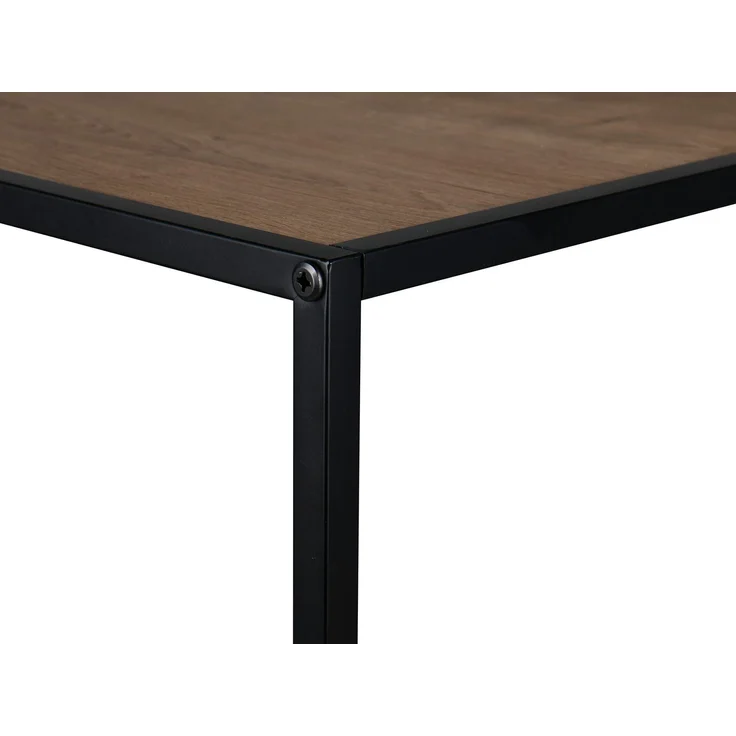 Beistelltisch AVELIN Metallgestell Schwarz, Tischplatten Holzoptik, Höhe 85cm – Bild 5