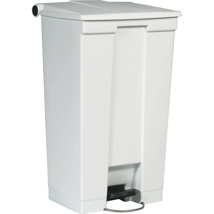 Rubbermaid 15, 75 x 16, 25 x 17. 13-inch 8 gal Kunststoff, Rechteckiger Tritt auf Mülleimer Beige, 87 L, weiß, 1
