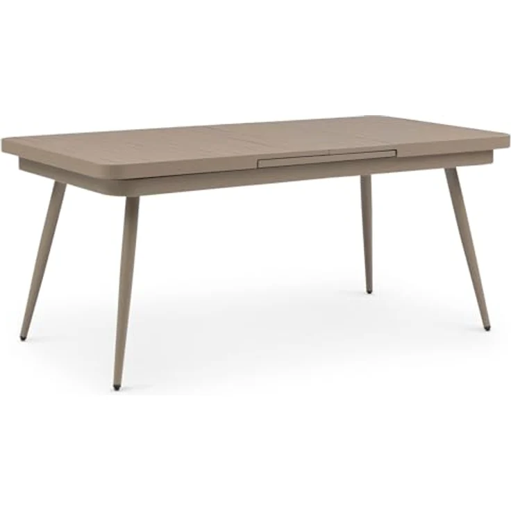 IDIMEX Sunny Gartentisch, Champagner, Aluminium, ausziehbar von 150 auf 200 cm, wetterfest und pflegeleicht – Bild 4