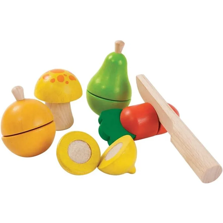 PlanToys 13553371 - Obst und Gemüse schneiden