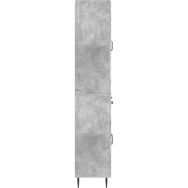 vidaXL Schrankset 2 pcs Betongrau 66 x 34,5 x 89,5 cm Holzwerkstoff 3416667 – Bild 5