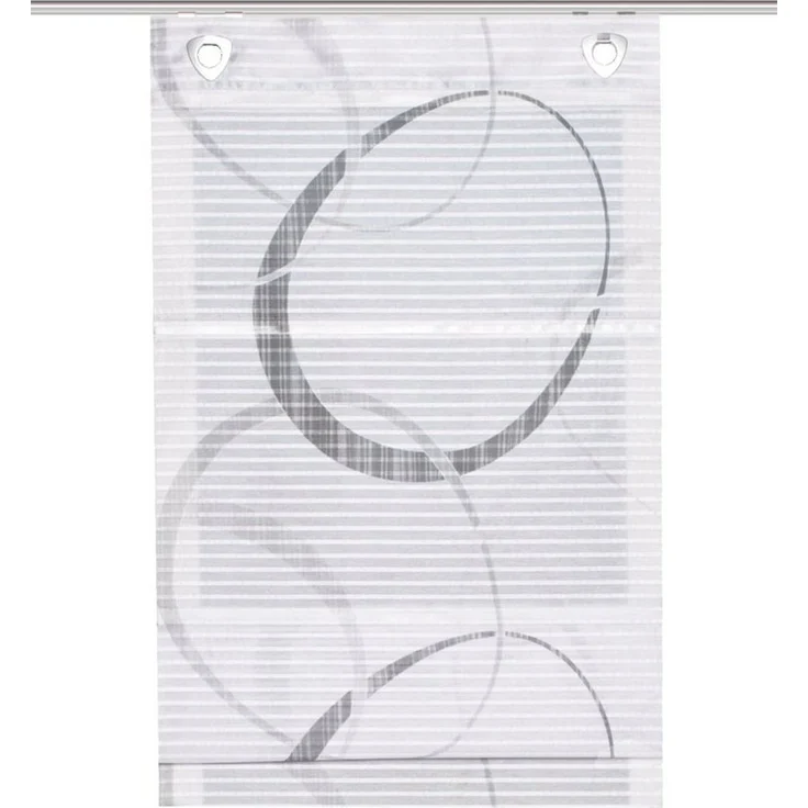 Clever-Kauf-24 Magnetrollo Magnetrollo Vitus mit aufgedruckten Kreisen Farbe: grau, mit Bohren, bedruckt – Bild 1