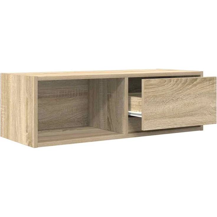 2 pcs TV-Schrank, Lowboard TV Sonoma-Eiche 80x31x25,5 cm Holzwerkstoff – Bild 5