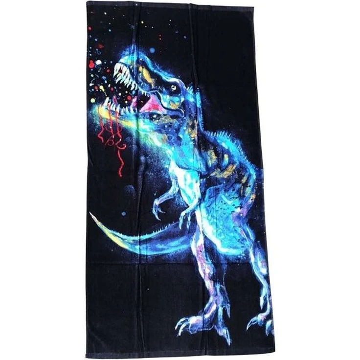 Dinosaur Baumwolle Strandtuch Frottee Badetuch mit Premium Druck, 70x140 cm – Bild 2