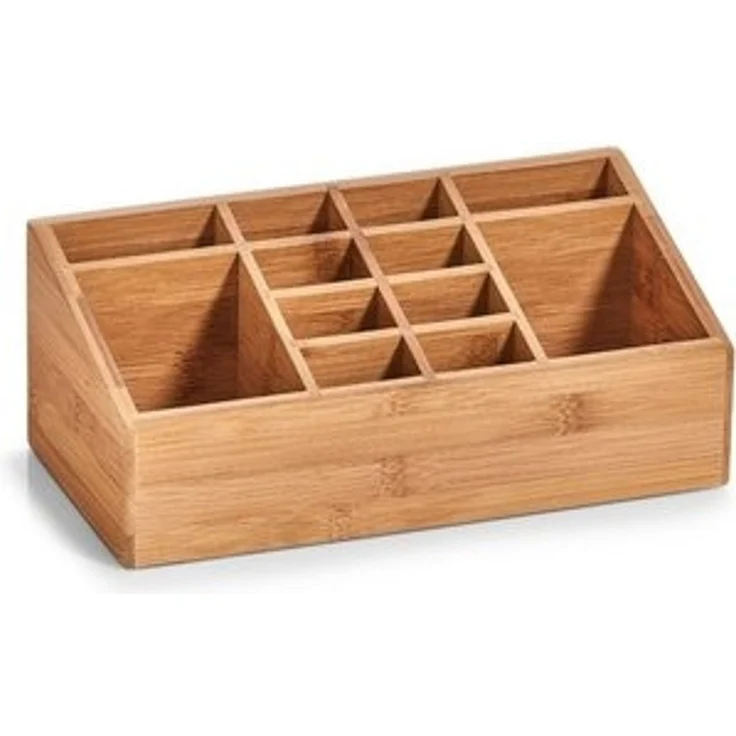 Zeller Present Aufbewahrungsbox Zeller 25385 Organizer mit 12 Fächern, Bambus, ca. 25,4 x 12 x 10 cm – Bild 6