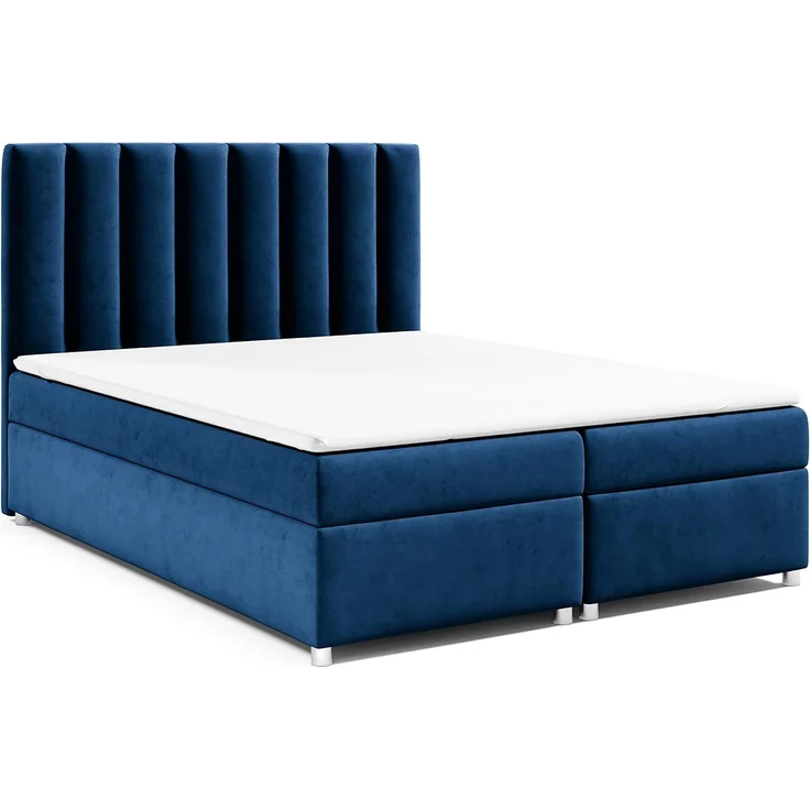 Best for Home Boxspringbett mit Bettkasten Trinity K-10 Bonellfederkern inkl. 7 cm Topper (Bonell-Matratze, gepolstertes Kopfteil, Doppelbett versch. Größen, 140x200 160x200 180x200 200x200 cm), Handwerksqualität, TOP Preis-Leistungs-Verhältnis – Bild 1