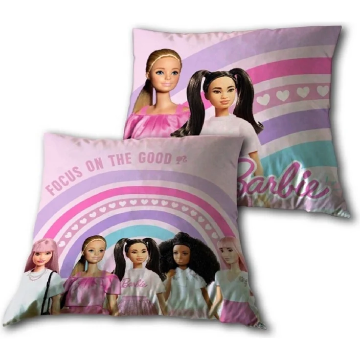 Barbie Dekokissen aus Baumwolle – Perfektes Couchkissen für Kinder & Erwachsene (1 Stück) – Bild 1