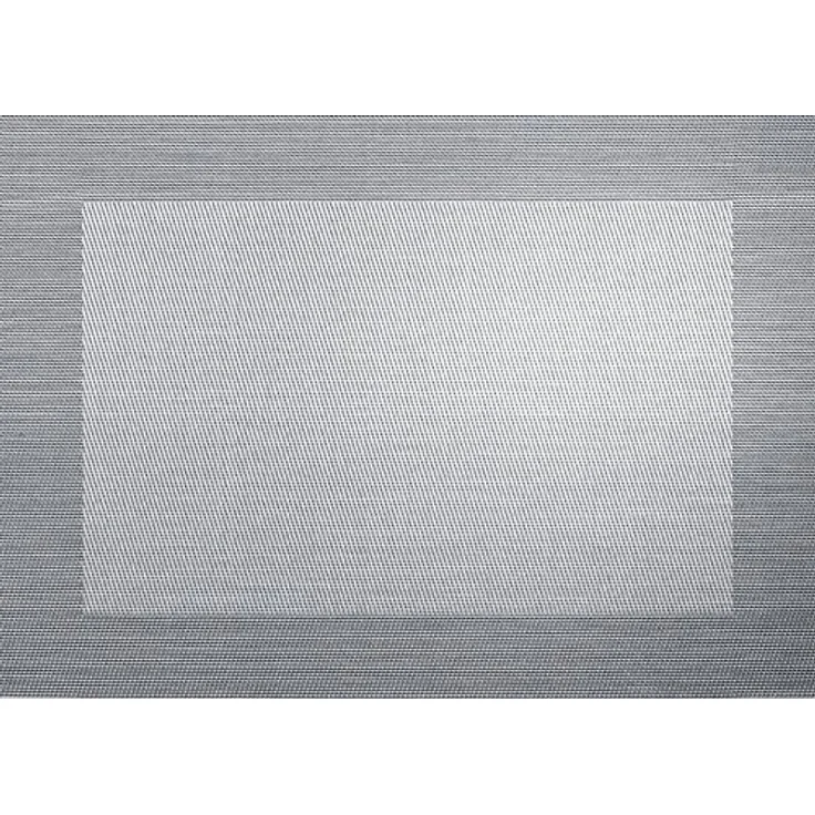 ASA Selection 78088076 Weboptik Tischset, 46 x 33 cm, Polychlorid, silber/schwarz – Bild 2