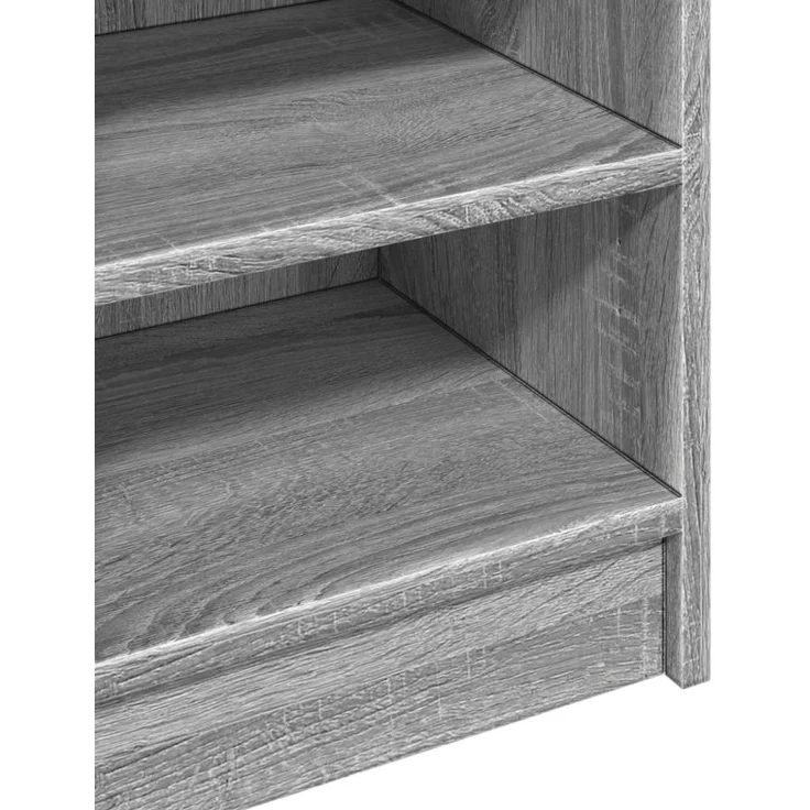 vidaXL Waschbeckenunterschrank Grau Sonoma 90x29x55 cm Holzwerkstoff 848127 – Bild 5