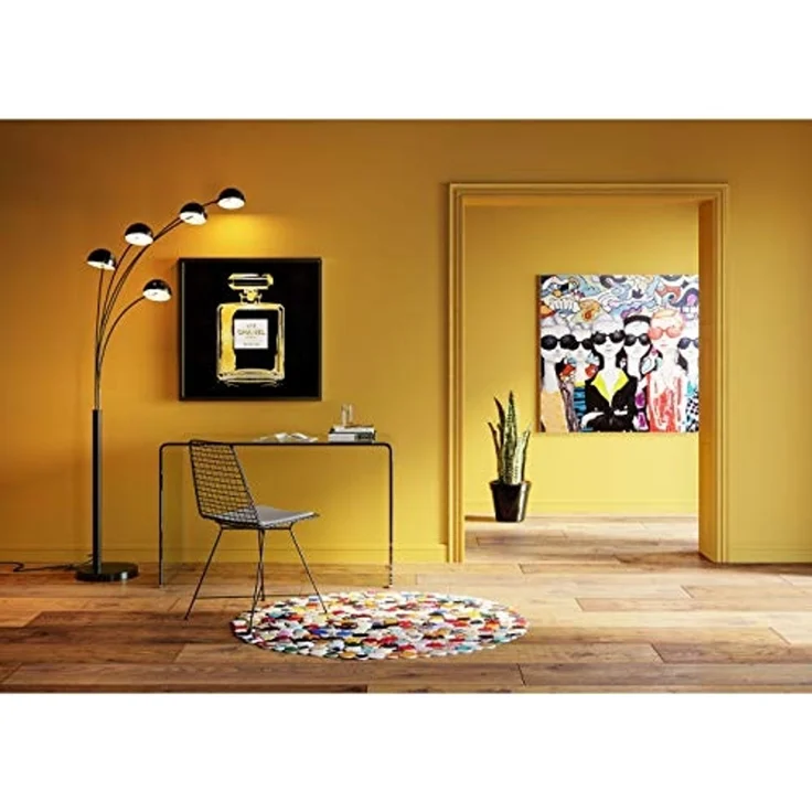 Kare Design Schreibtisch Clear Club, Transparent, Modern, Elegant, Platzsparend, Wohnzimmer, Büro, Home-Office, ESG-Glas, 78 x 125 x 60 cm (H/B/T) – Bild 2