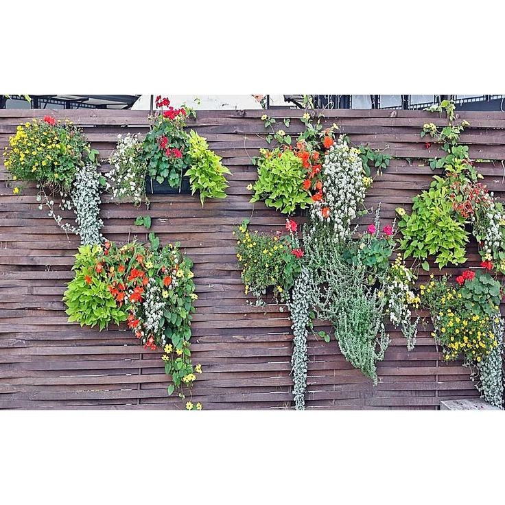 6 x Blumentopf Hngetopf Pflanztopf Hngetpfe Blumen Topf Krutertopf Zink – Bild 4