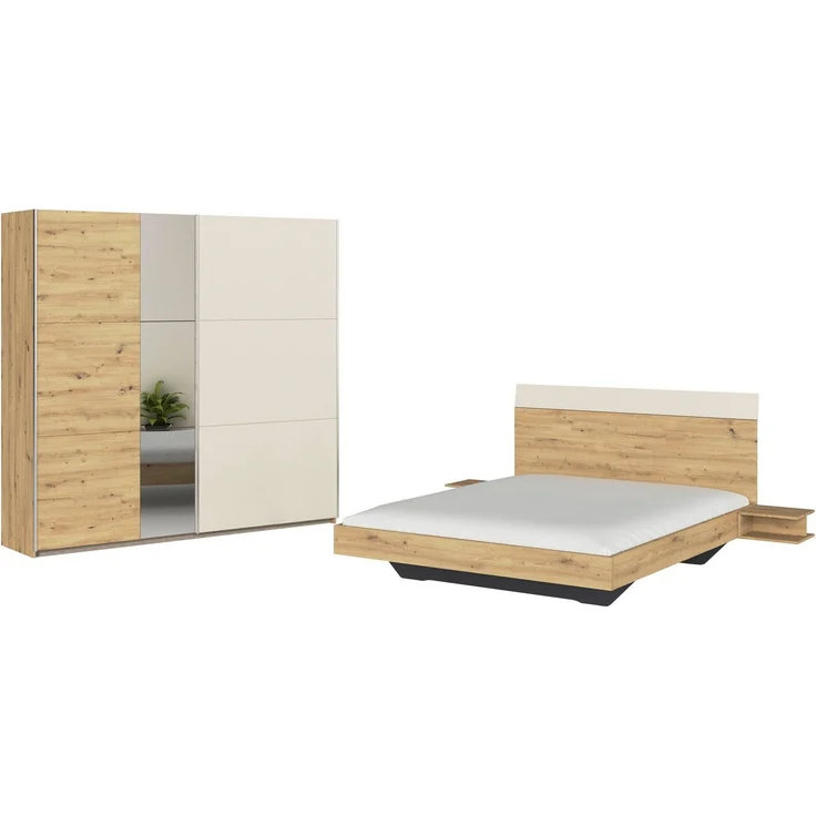 rauch Schlafzimmer-Set Monza, mit Schwebetürenschrank Breite 218 cm, Bettanlage in 2 Breiten – Bild 5