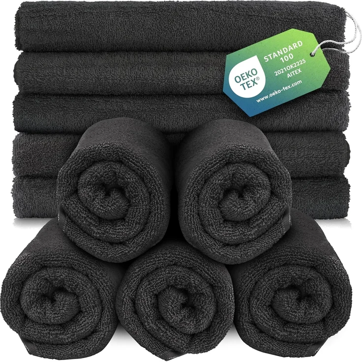 Slummer Seiftuch 10er Set Seiftücher Gesichtshandtücher 30x30 cm Waschlappen, Frottier - 100% Baumwolle (Set, 10-St), Gesichtstuch – Bild 1