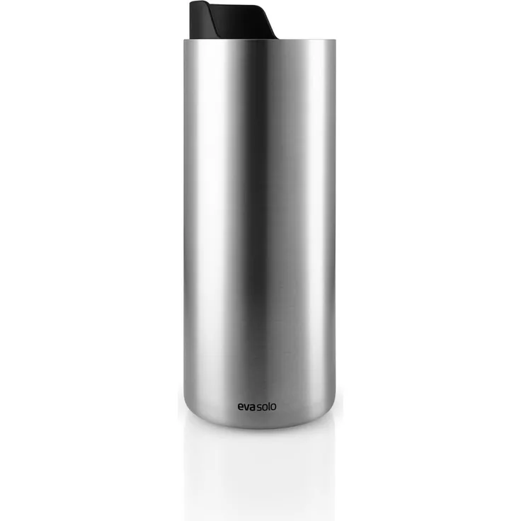 Eva Solo Urban To Go Cup Recycled, Isolierbecher, Edelstahl, Kunststoff, Black, 350 ml, 567100