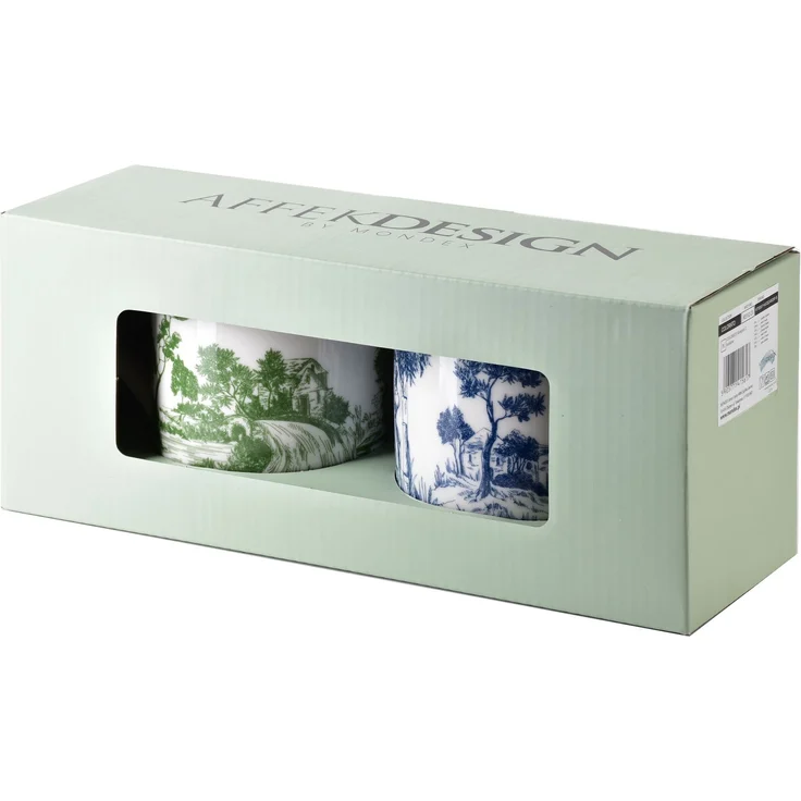 Tassenset Porzellan COLORATO 400 ml 8 cm Mehrfarbig 2er-Set – Bild 3
