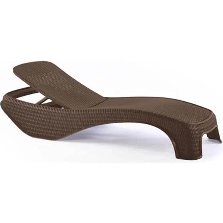 Keter Sonnenliege m287283, stapelbar mit 5 Positionen der Rückenlehne, Kunstharz, Atlantic Marron, 197 x 74 x 36 cm – Bild 4