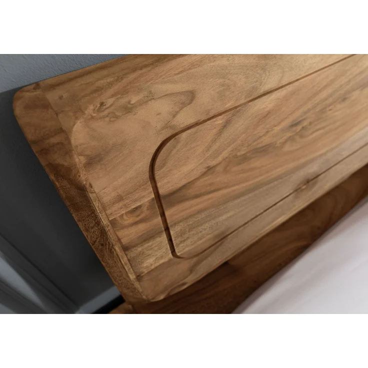 Bett Sheesham 160x200x80 braun geölt BUENO #003 – Bild 5