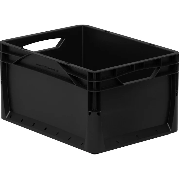 Eurobox schwarz 40x30x22 cm, 20l Lagerkiste Transportbox Kunststoffbox Lagerbox