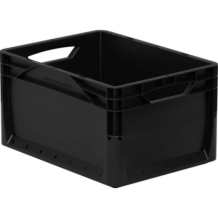 Eurobox schwarz 40x30x22 cm, 20l Lagerkiste Transportbox Kunststoffbox Lagerbox – Bild 1