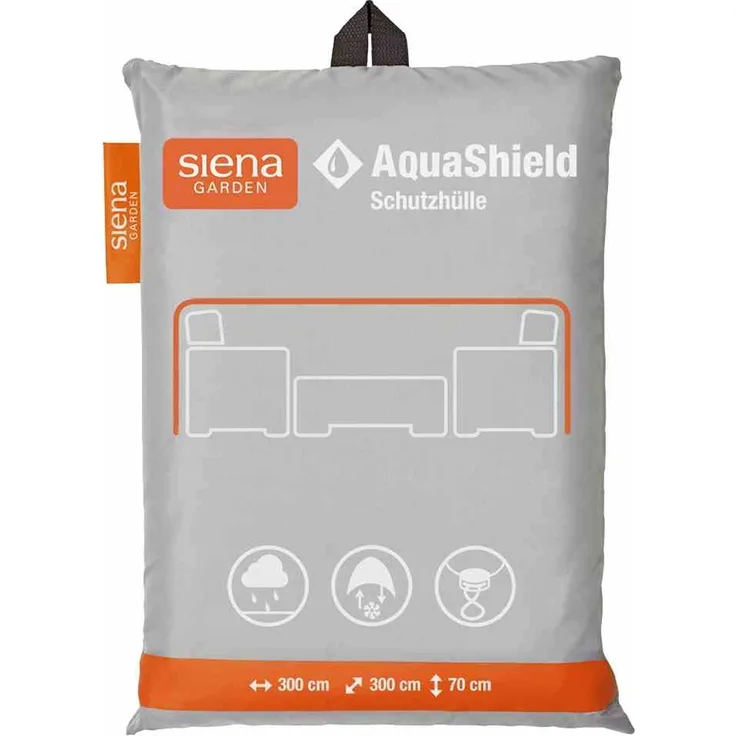 Loungehülle AquaShield , Grau , 300 x 70 x 300 cm