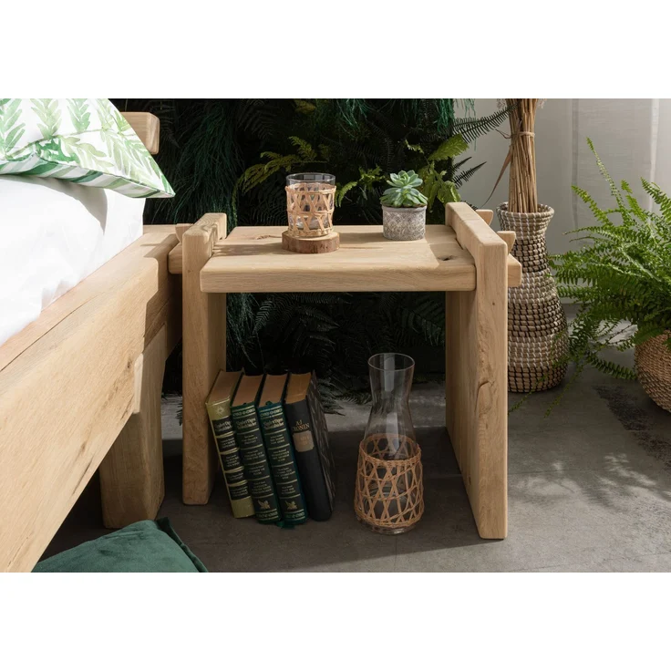 Nachttisch Eiche 56x34x45 natur geölt OAK HEART #11 – Bild 3
