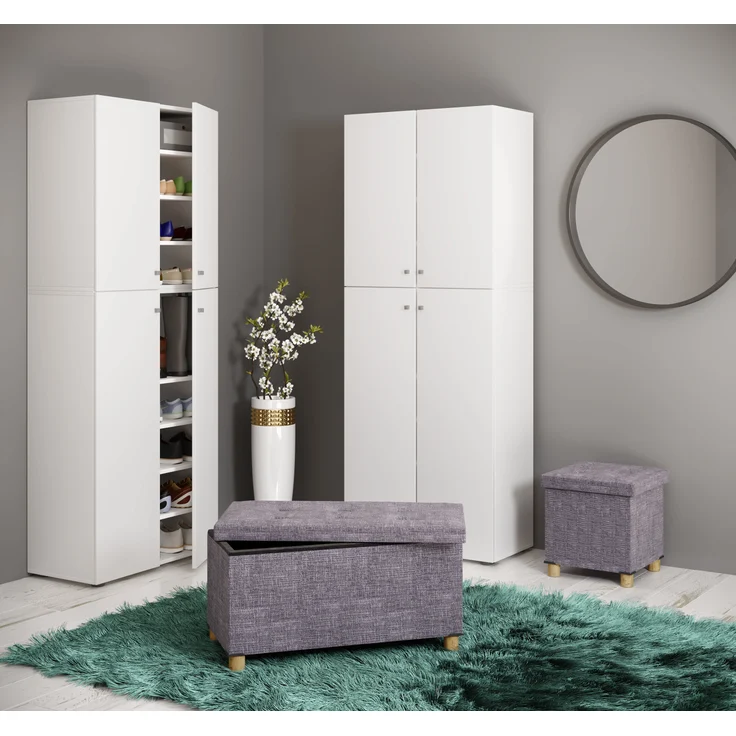 VCM Sitzbank Sizos 917614 Grau H. 40 x B. 76 x T. 38 cm – Bild 4