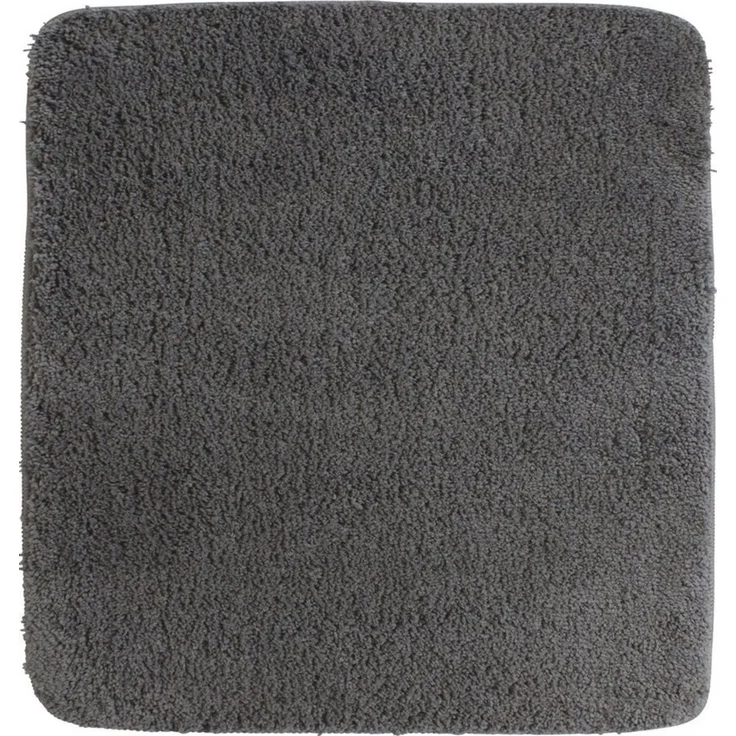 NYVI Badematte Badematte Rund 60cm NYVISpa Lasalle Grau Badezimmerteppich, Höhe 20 mm, Polyester, Rutschfest, Saugstark, Schnell Trocknend, Fußbodenheizung geeignet – Bild 1