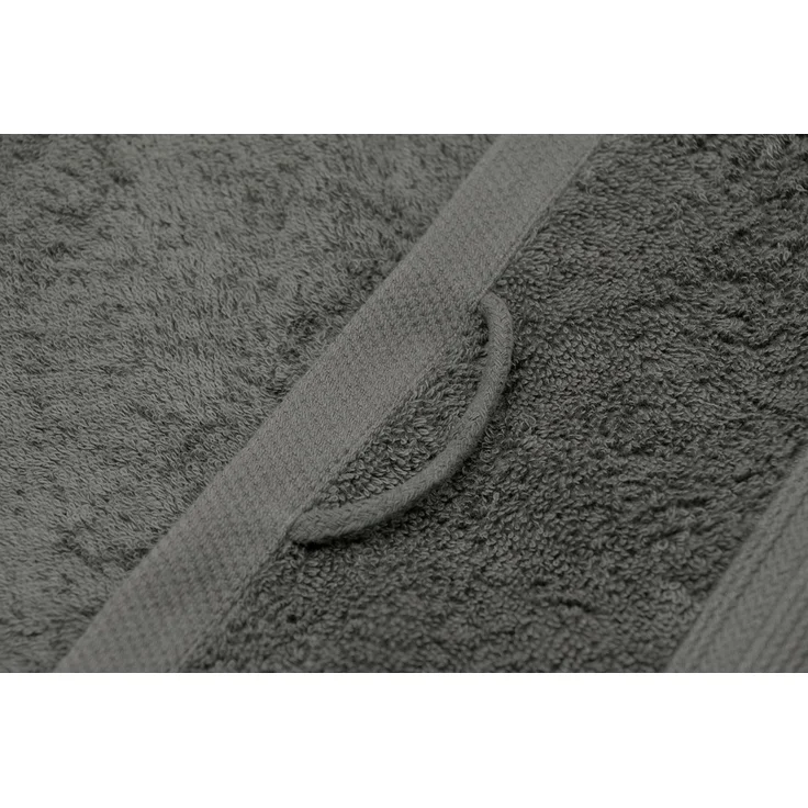 ZOLLNER 10er Set Gästehandtücher, 100% Baumwolle, 30x50 cm, grau – Bild 2